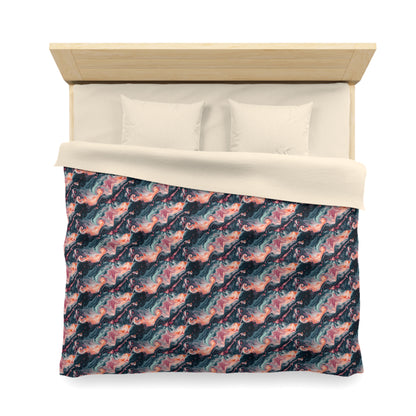 Pink Venom Marble Microfiber Duvet Cover