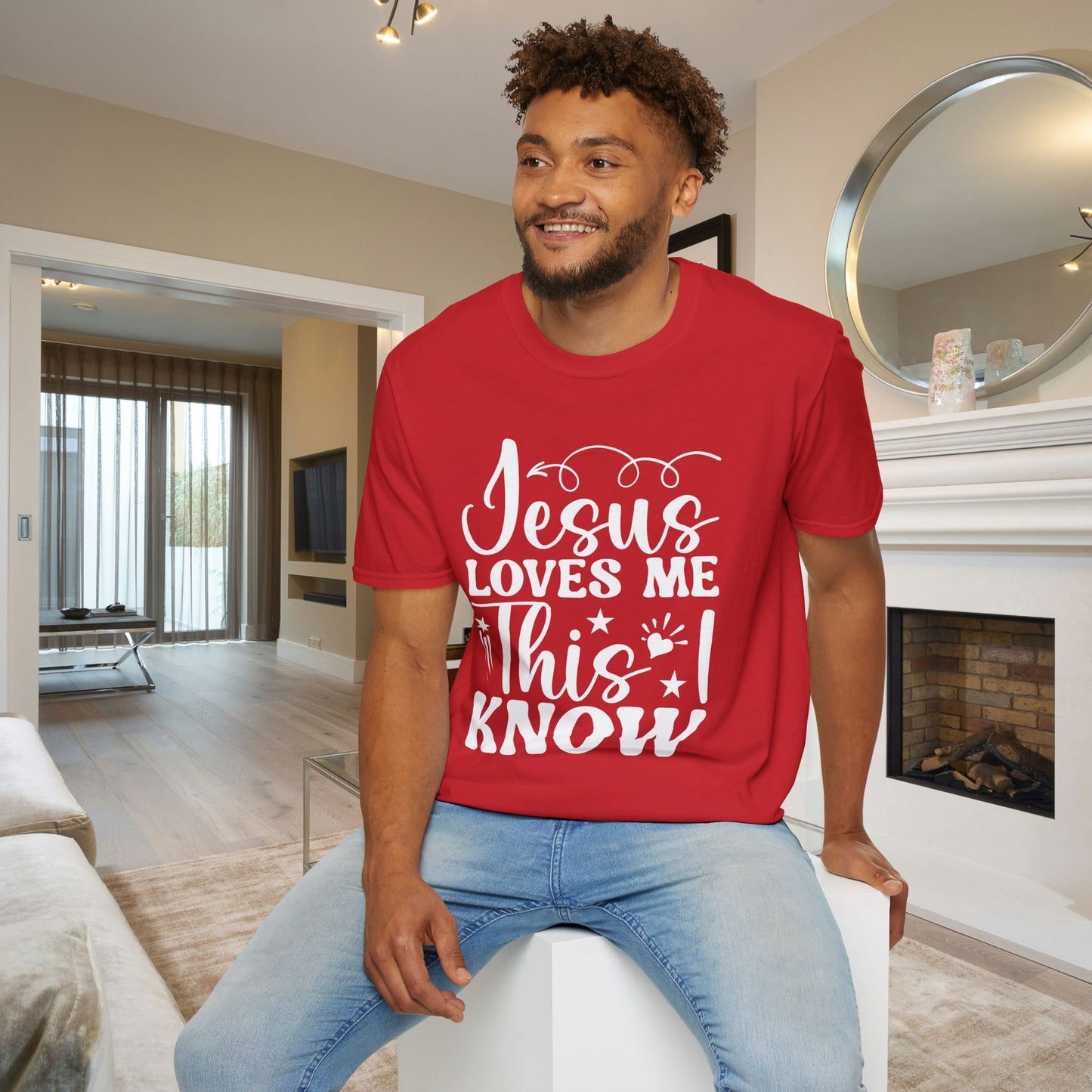 Jesus Loves Me This I Know Adult T-shirt