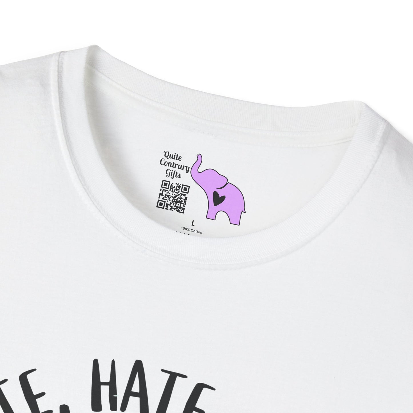 Hate, Hate, Hate, Double Hate, Loathe Entirely-Grinch Adult T-shirt