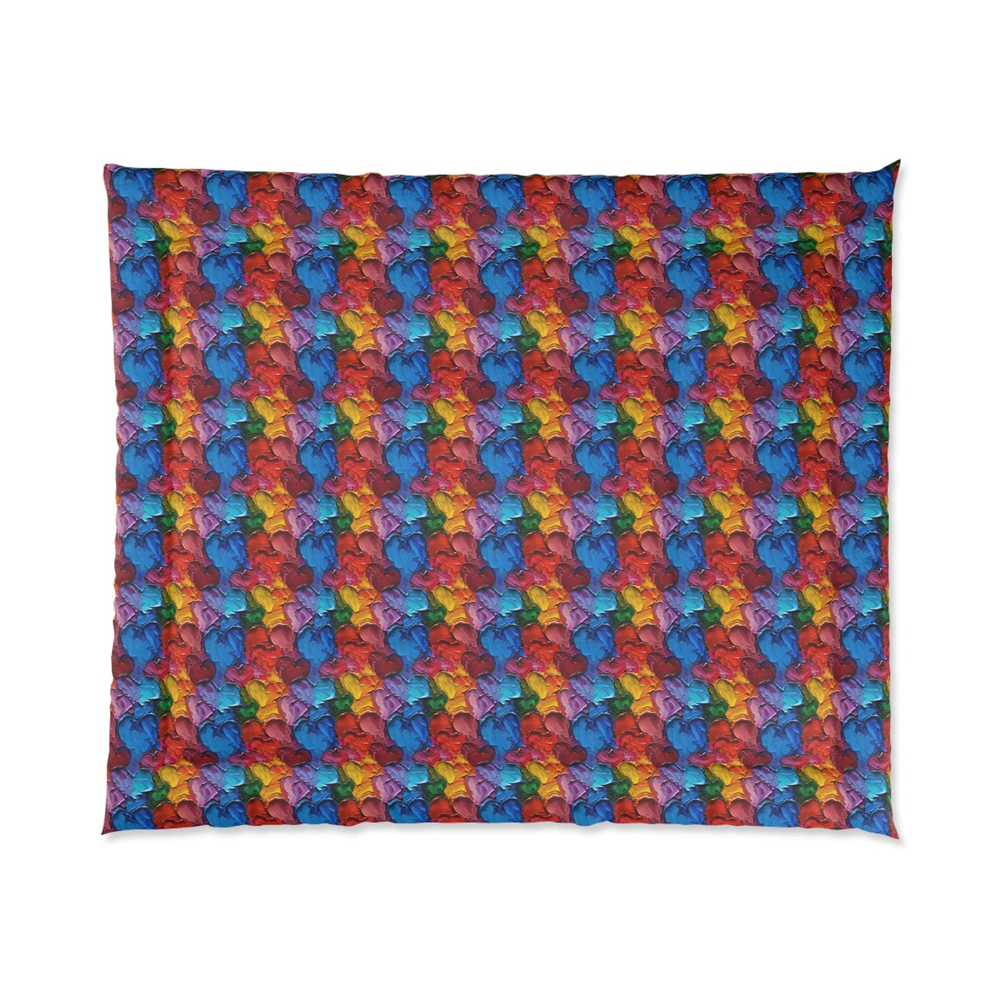 Palette Knife Hearts Comforter