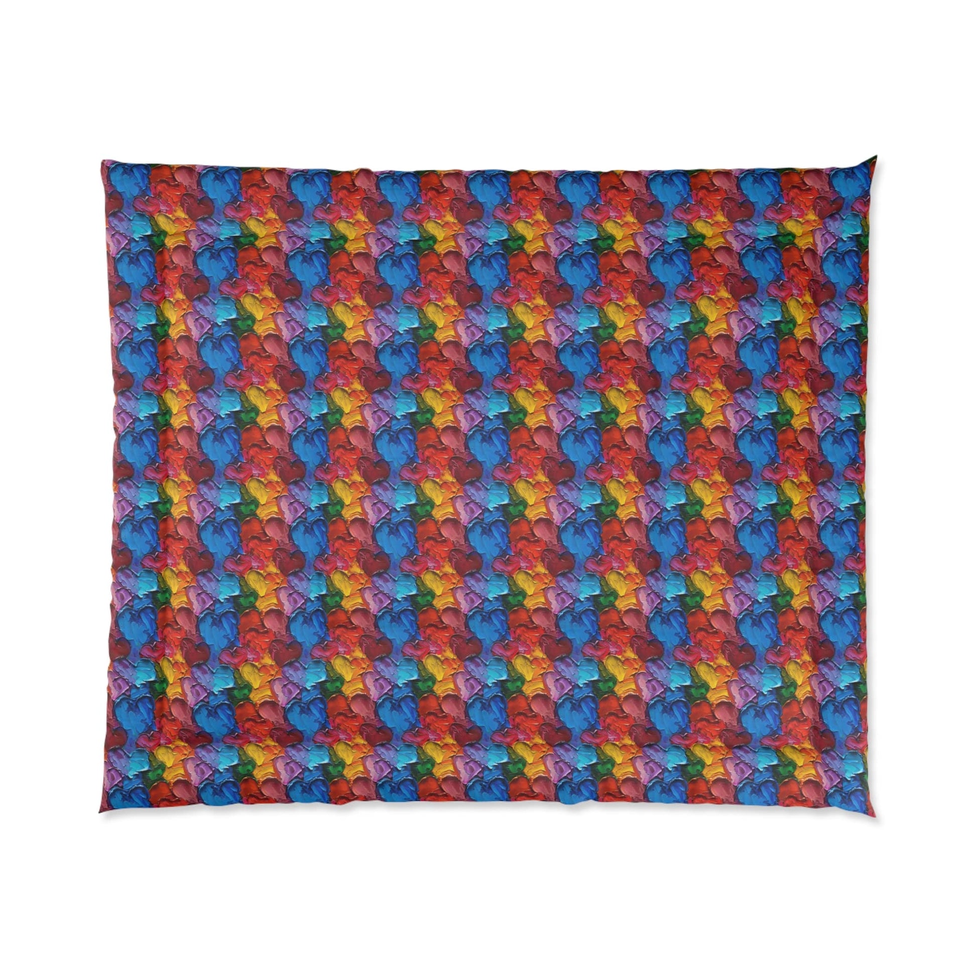Palette Knife Hearts Comforter