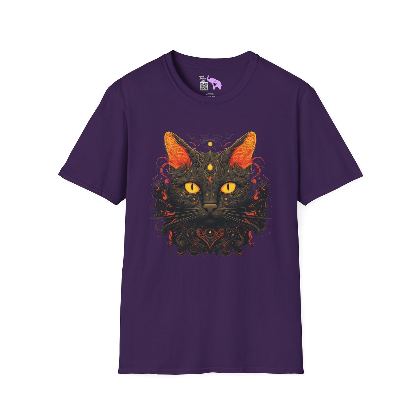 Creepy Black Cats 2 Adult T-shirt