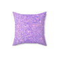 Lavender Crystal Throw Pillow