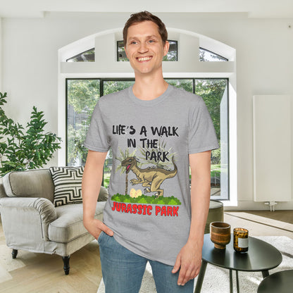 Life's Like A Walk In The Park... Jurassic Park Adult T-shirt