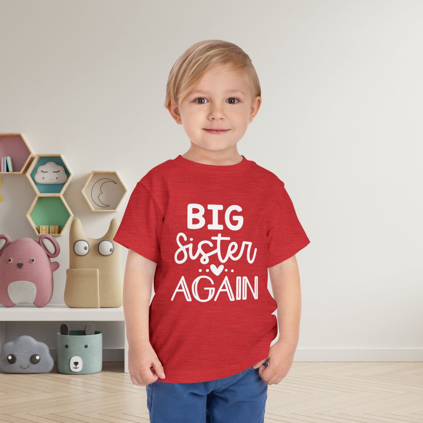 Big Sister Again Toddler Tee