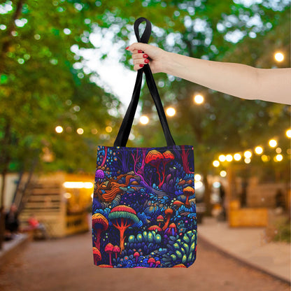 Trippy Mushrooms Canvas Tote Bag