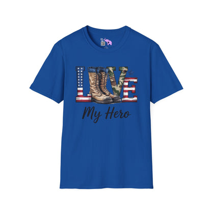 Love My Hero (Military Boots) Adult T-Shirt