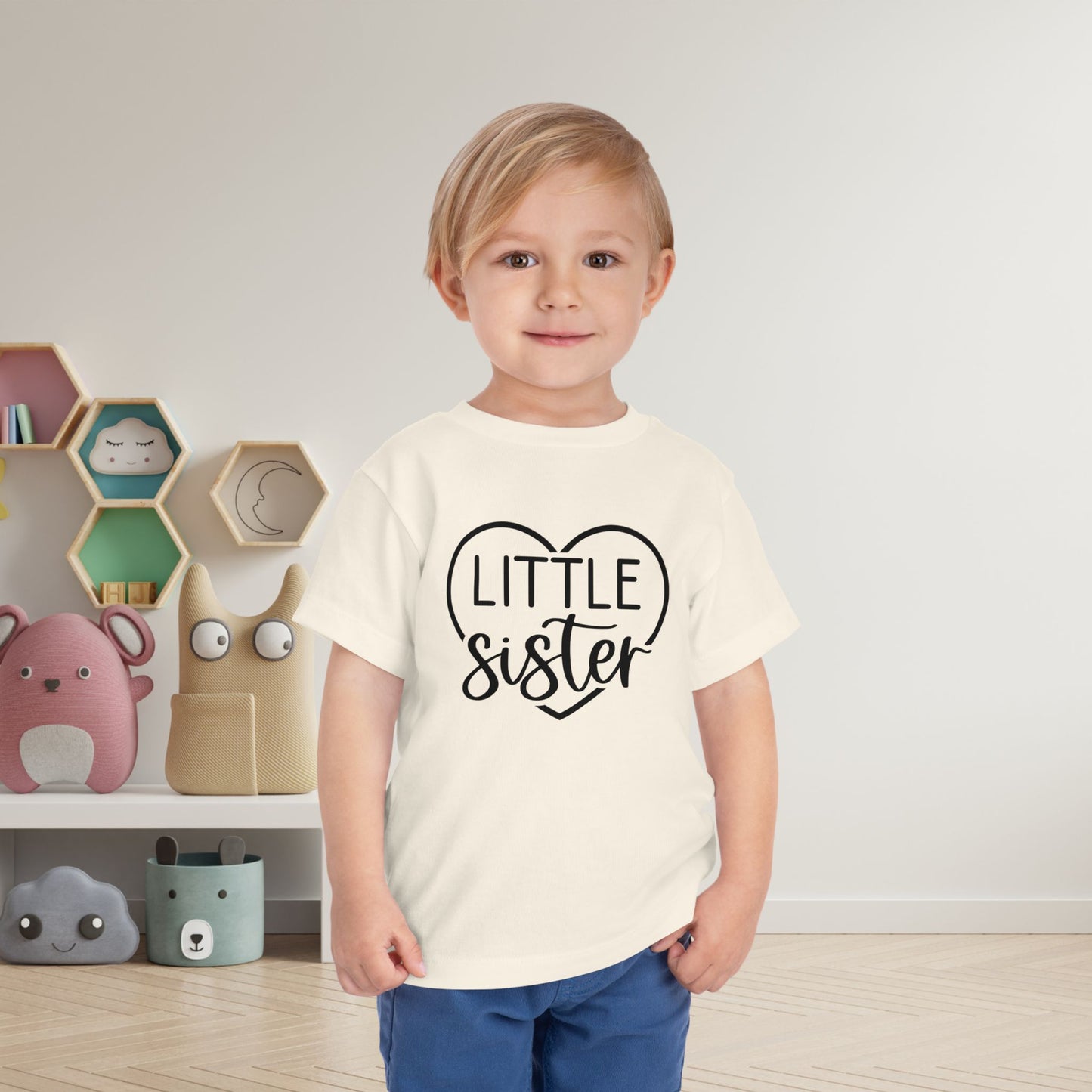 Little Sister (Heart) Toddler Tee