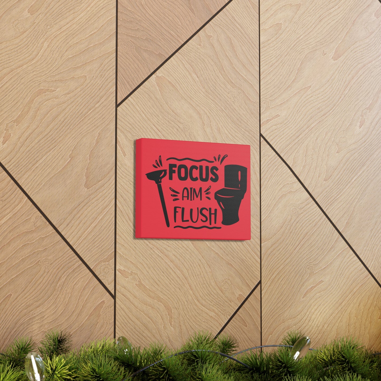 Focus Aim Flush Canvas Horizontal Wraps w/o Frame