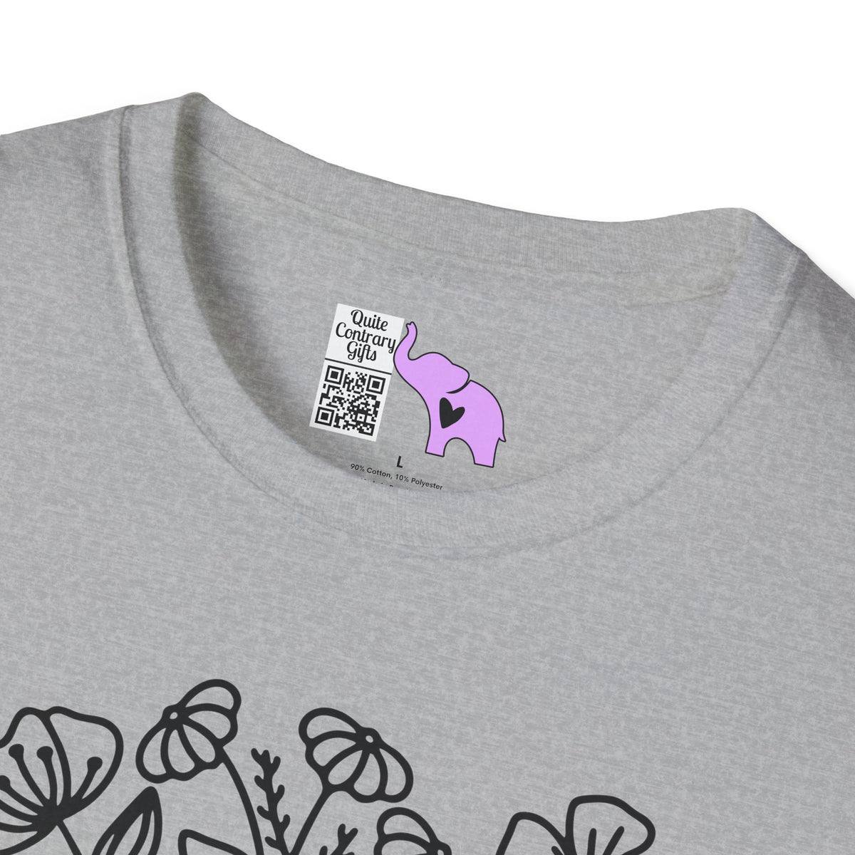 Just One More Chapter (Flowers and Open Book) Adult T-shirt