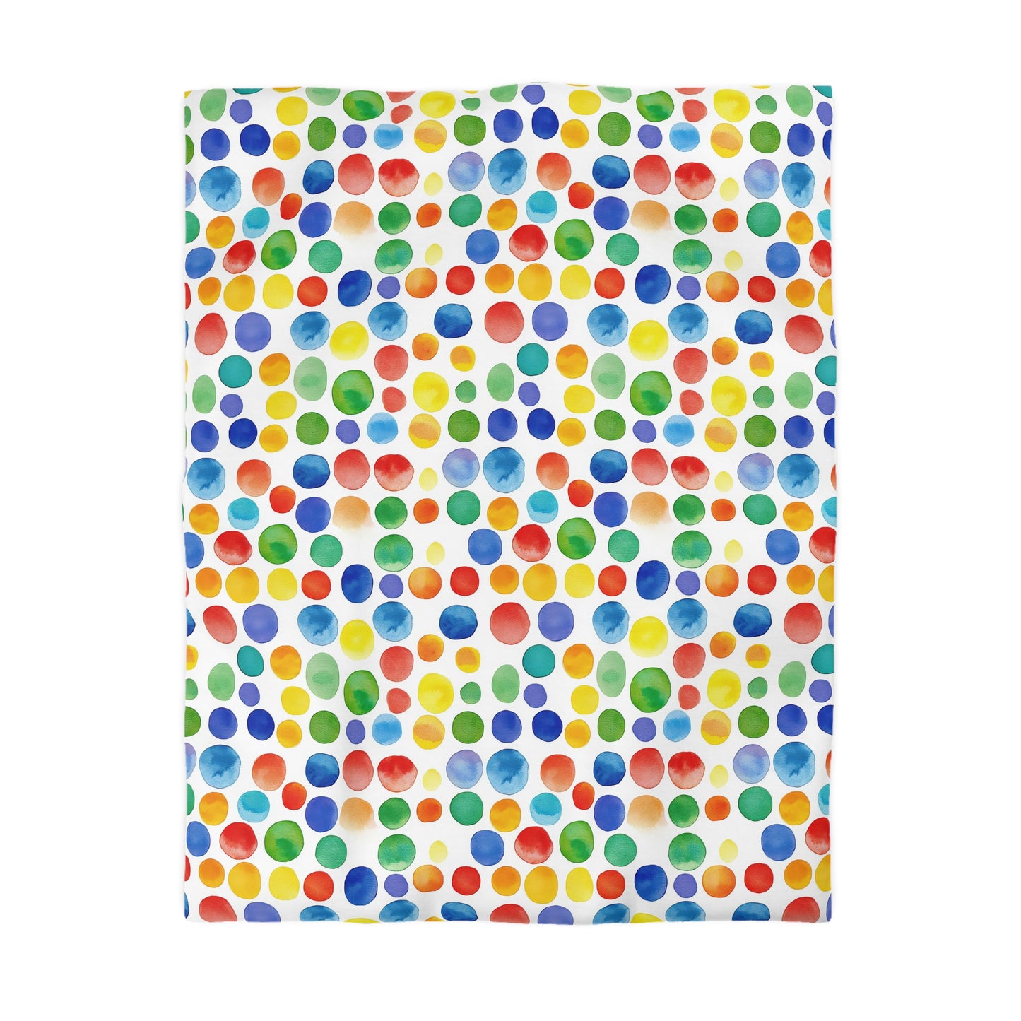 Colorful Polka Dots Microfiber Duvet Cover