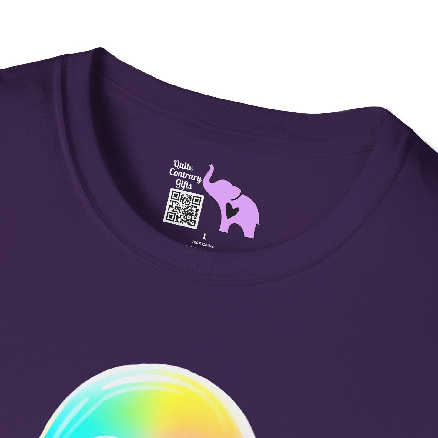 Neon Ghostly Boo Adult Unisex Tshirt