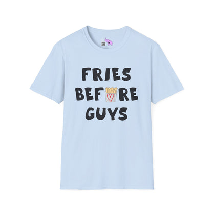 Fries Before Guys Adult T-shirt