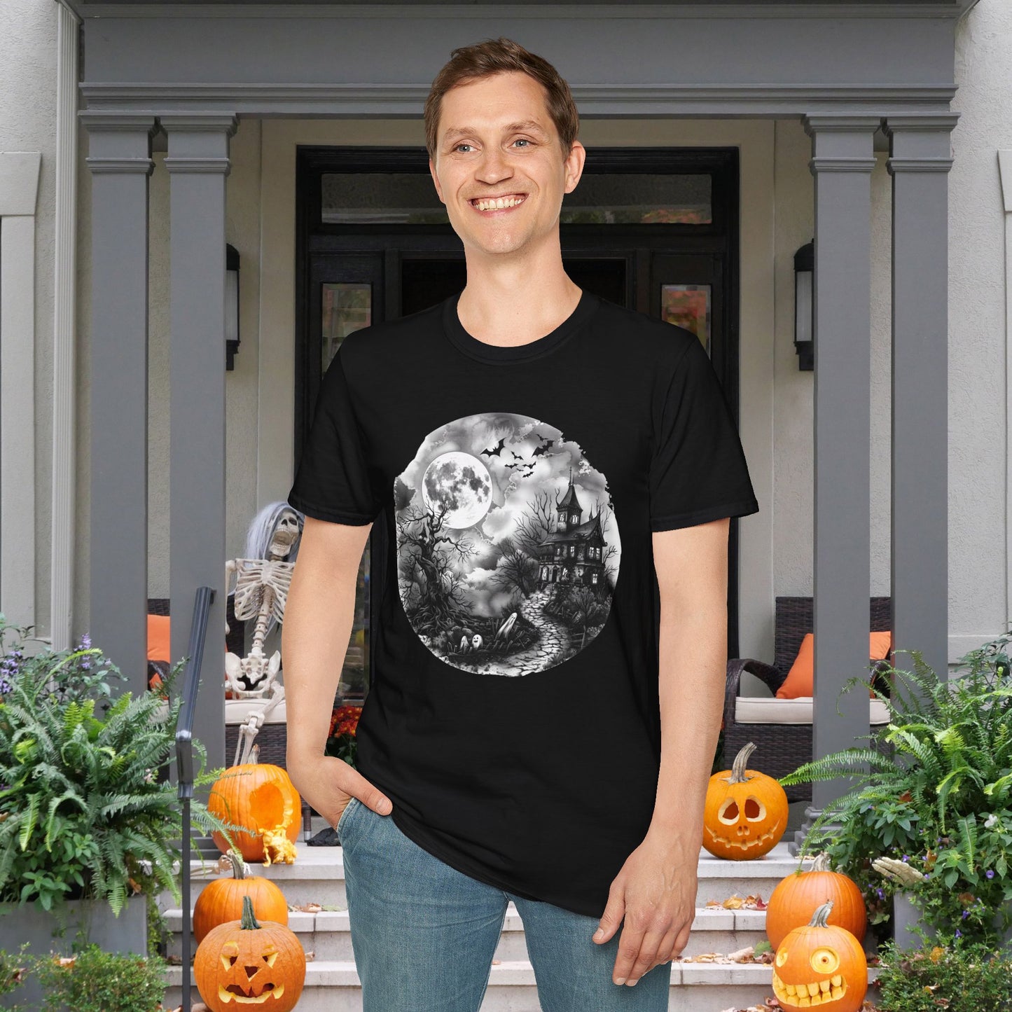 Moonlit Haunting Adult T-shirt