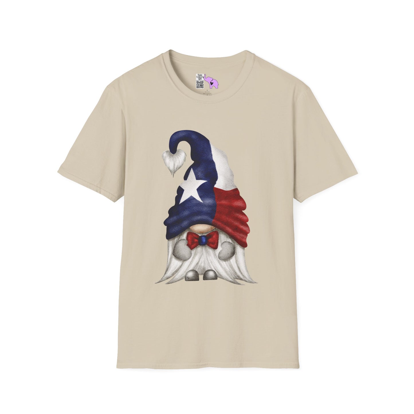 Texas Bowtie Gnome Adult T-shirt