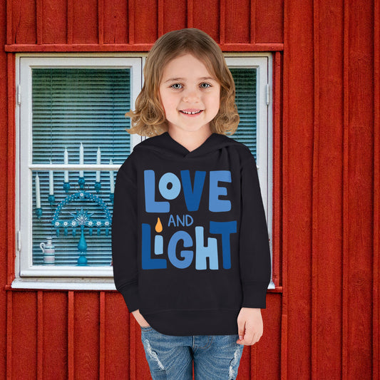 Hanukkah Love & Light 2 Toddler Pullover Fleece Hoodie