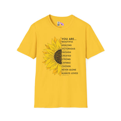 You Are... (Sunflower) Adult T-shirt