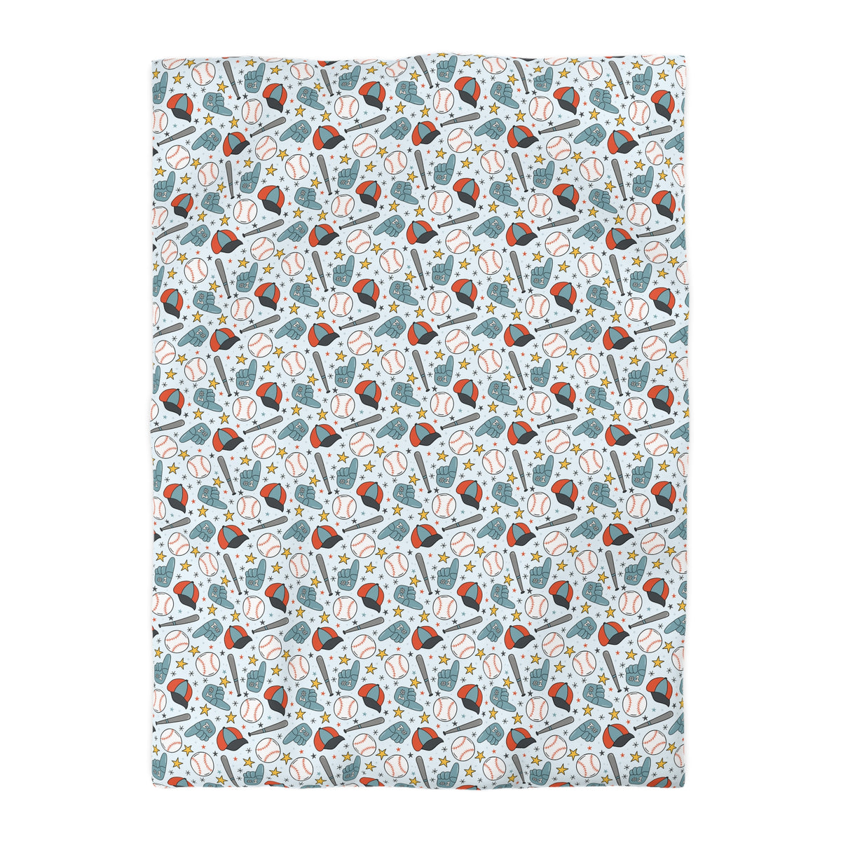 Home Run Heroes Microfiber Duvet Cover