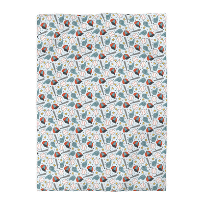 Home Run Heroes Microfiber Duvet Cover