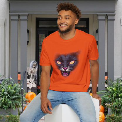 Black Cat Face T-shirt