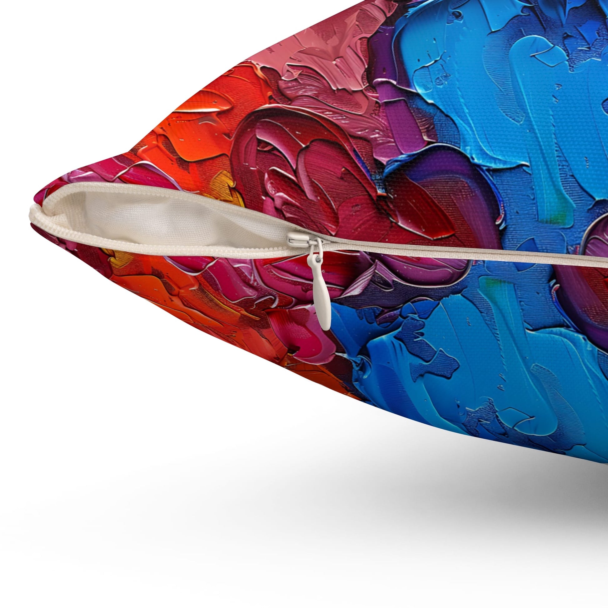 Palette Knife Hearts Throw Pillow