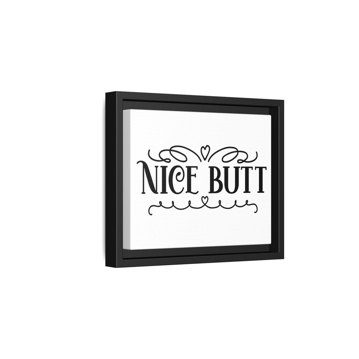 Nice Butt Framed Canvas Bathroom Art
