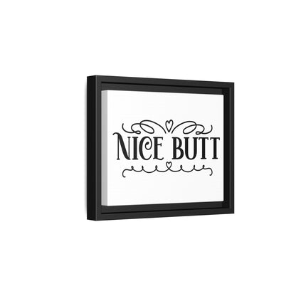 Nice Butt Framed Canvas Bathroom Art