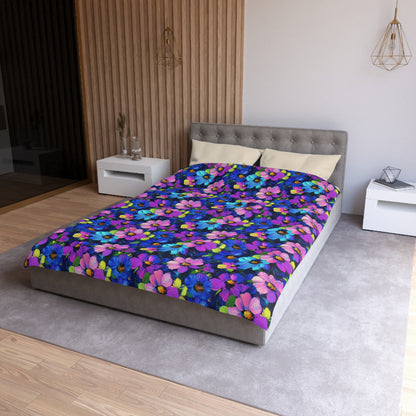 Watercolor Daisies Microfiber Duvet Cover