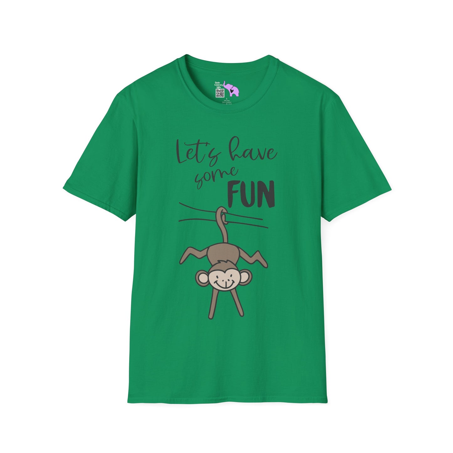 Let's Have Some Fun (Monkey) Adult T-shirt