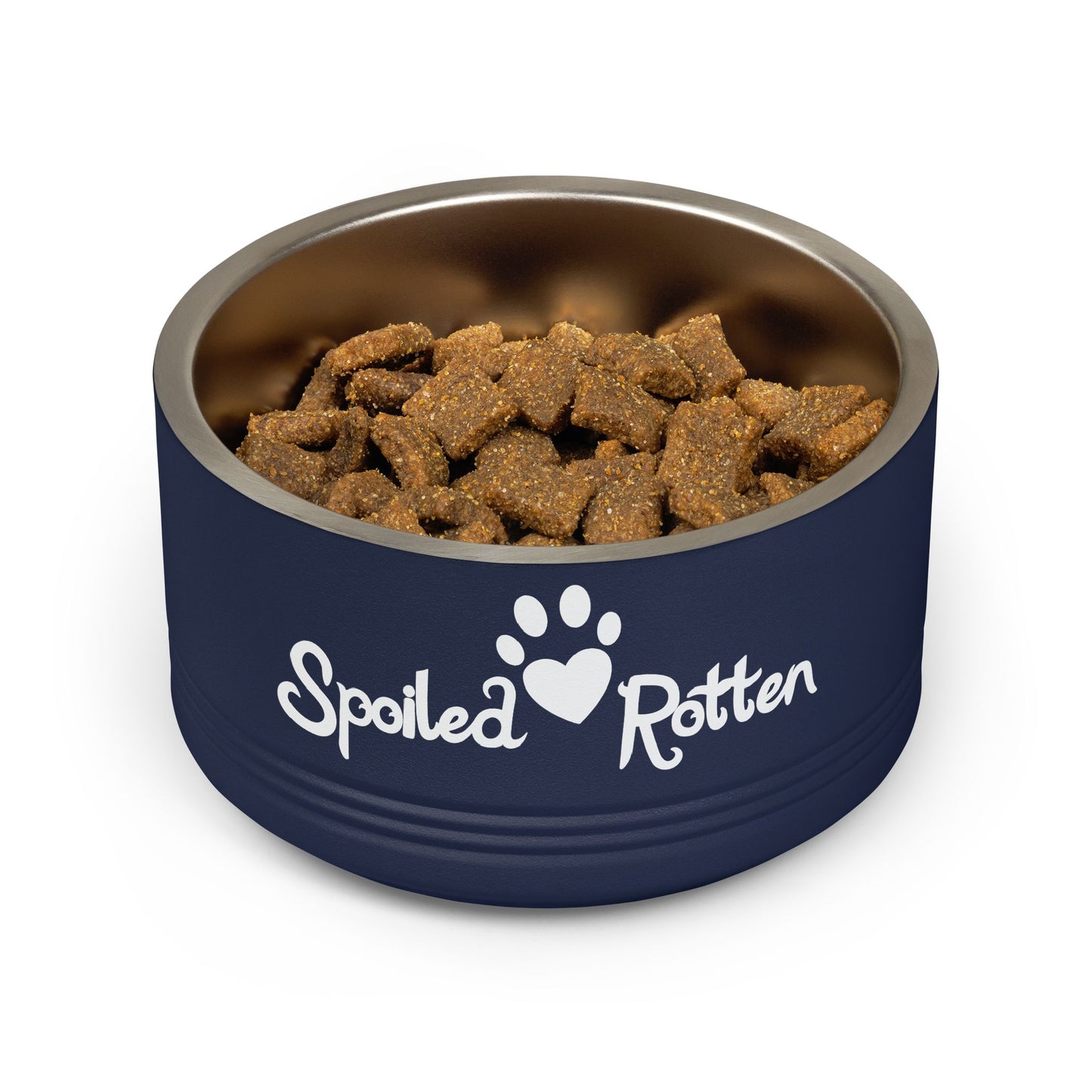 Spoiled Rotten Personalized Pet Bowl – 18oz Stainless Steel Dog & Cat Food Bowl