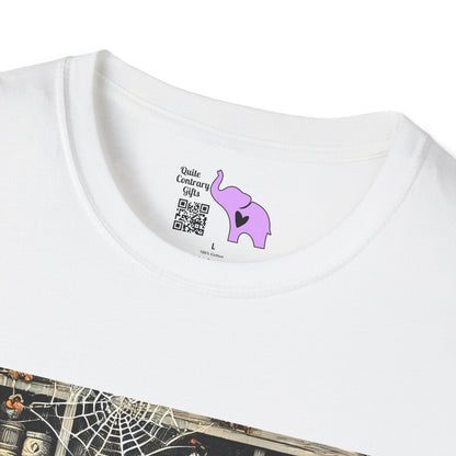 Spooky Book Shelf Adult T-shirt