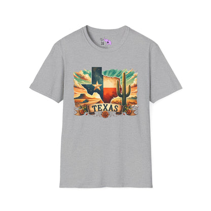 Texas Desert Roads 4 Adult T-shirt