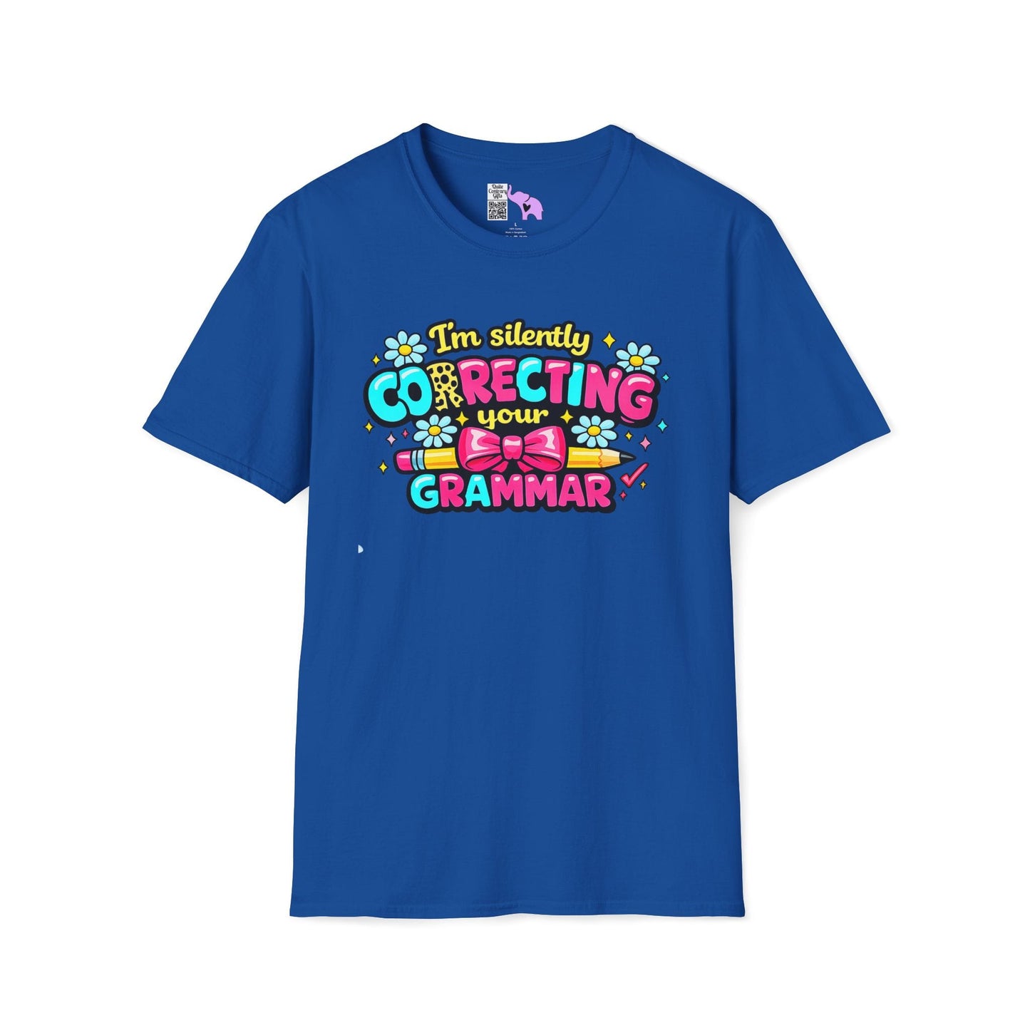 I'm Silently Correcting Your Grammar (Colorful) Adult T-shirt