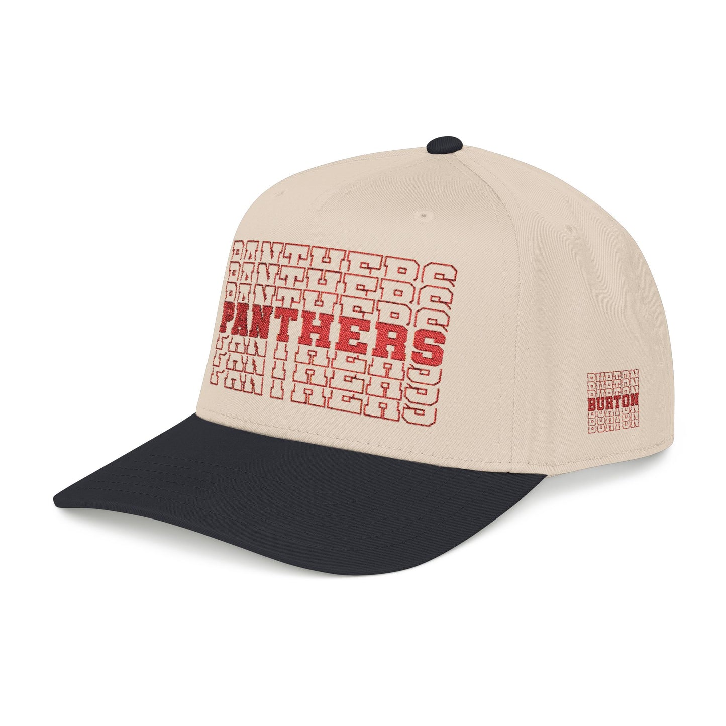 Burton Panthers Stacked Letters Mid Profile Baseball Cap