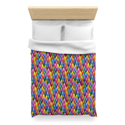 Vivid Vortex Microfiber Duvet Cover