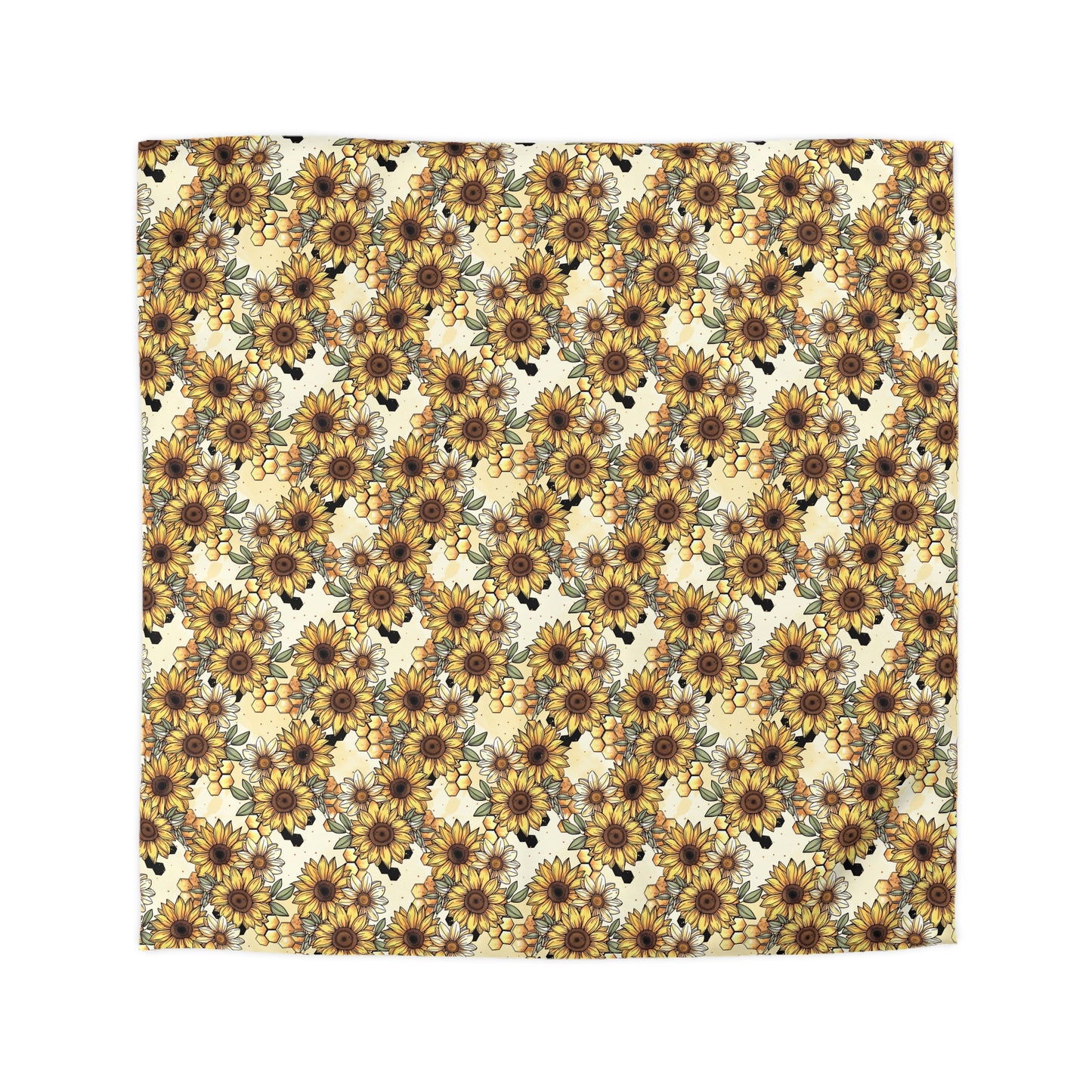 Honeycombs & Sunflowers Duvet Bedding Set