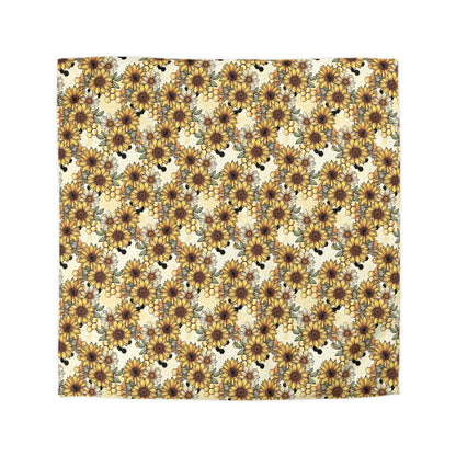 Honeycombs & Sunflowers Duvet Bedding Set