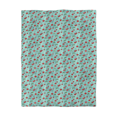 Cherry Jubilee Microfiber Duvet Cover