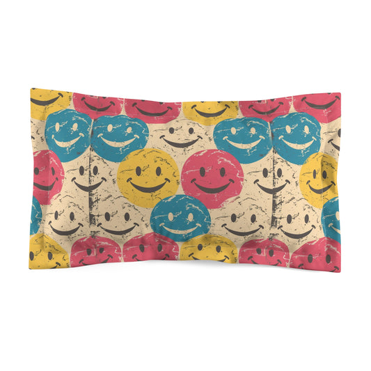 Color Me Happy Microfiber Pillow Sham