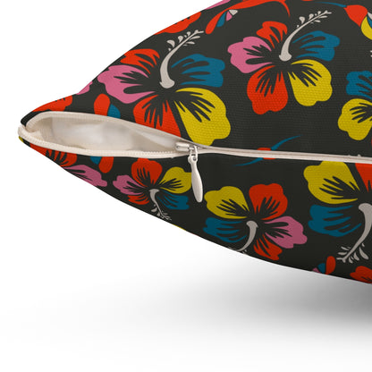Humming Bloom Throw Pillow