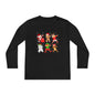 Dabbing Santa Crew Youth Long Sleeve Tee