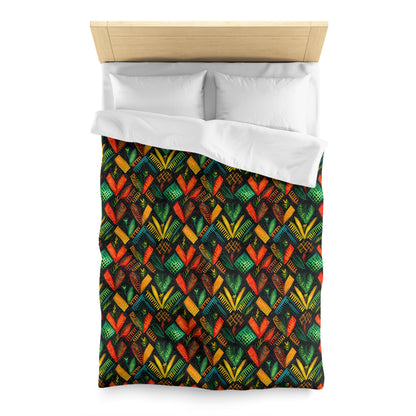 Kujichagulia Waves Microfiber Duvet Cover