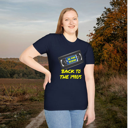 Be Kind Rewind Back to the 1980's Adult T-shirt