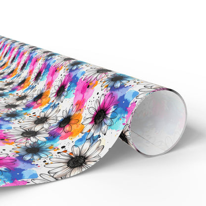 Watercolor Daisy Dream Wrapping Paper