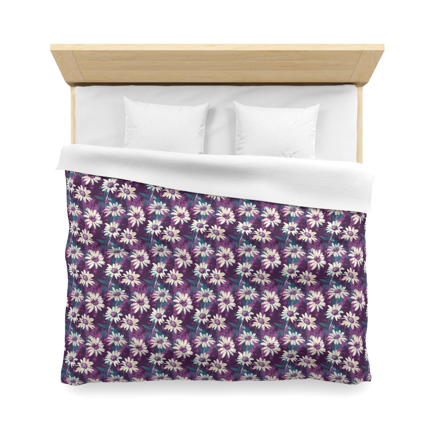 Twilight Daisy Meadow Microfiber Duvet Cover