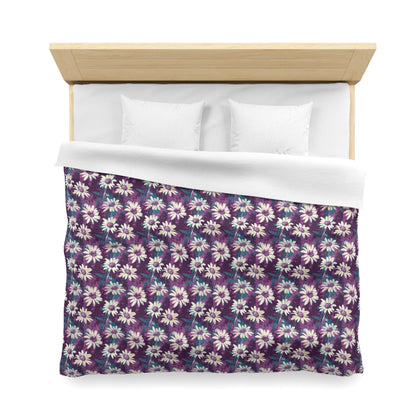 Twilight Daisy Meadow Microfiber Duvet Cover