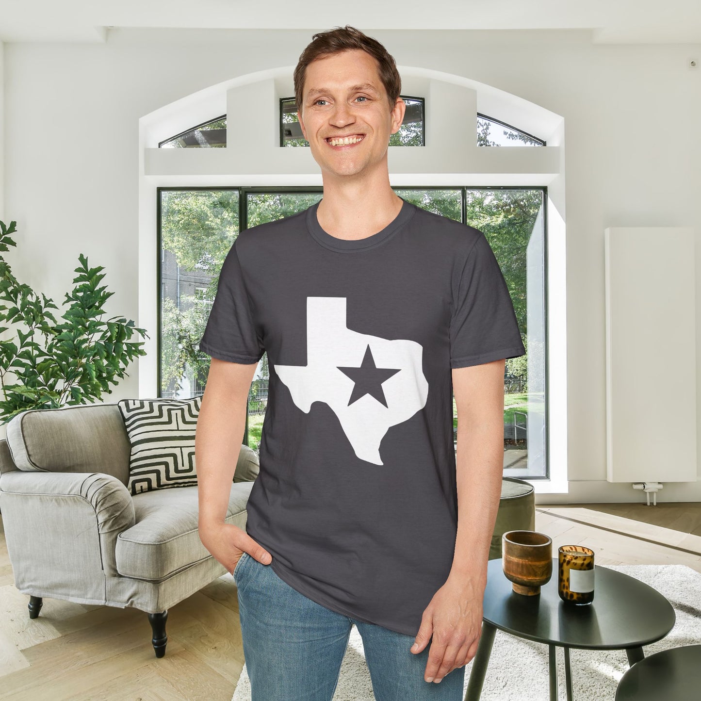 Texas w/Star Adult T-shirt