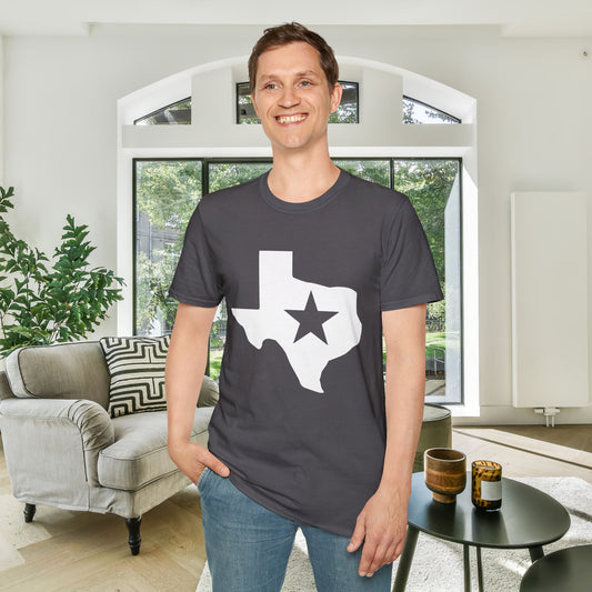 Texas w/Star Adult T-shirt