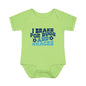 I Brake For Bugs and Snacks Infant Baby Rib Bodysuit