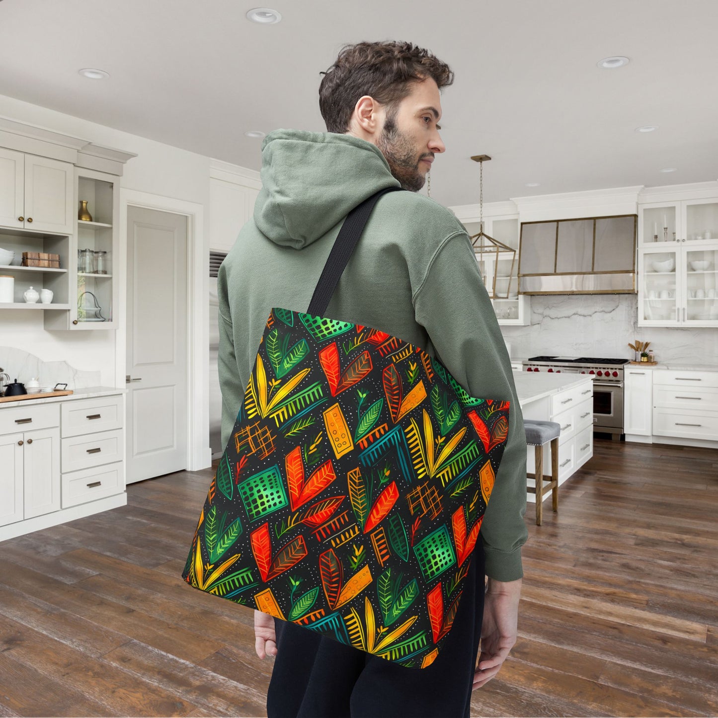 Kujichagulia Waves Canvas Tote Bag